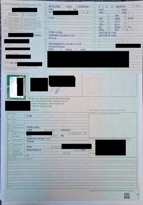 Brief alemán con Ford USA F-150 y una MMA de 3500 kg